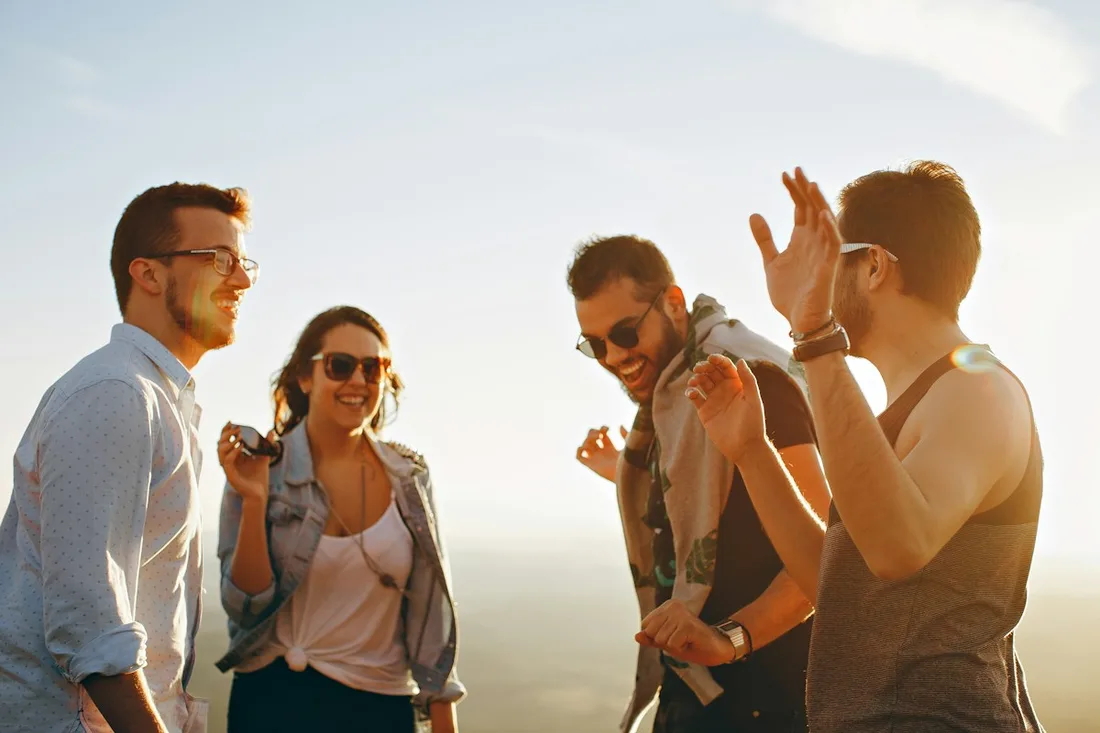 Friends enjoying time together outdoors